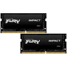 Оперативная память Kingston Fury Impact, DDR4, 16GB (2x8GB), 3200MHz, CL20, SO-DIMM
