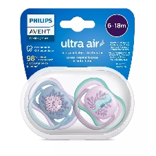 Пустышка Philips ultra air, рыбка/морской конек, 6-18 мес., 2 шт.