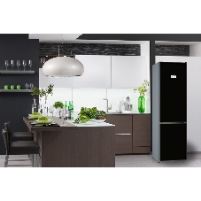 Холодильник Bosch KGN39LB30U черный двухкамерный 290/110л морозилка снизу, No Frost