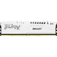 Оперативная память Kingston Fury Beast, DDR5, 32GB (2x16GB), 5200MHz, CL40, DIMM, с радиаторами, белый
