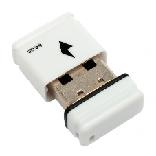 Флешка USB Gembird GFL-2.0-64mini, 64Gb, USB 2.0, R/W 30/15, белый