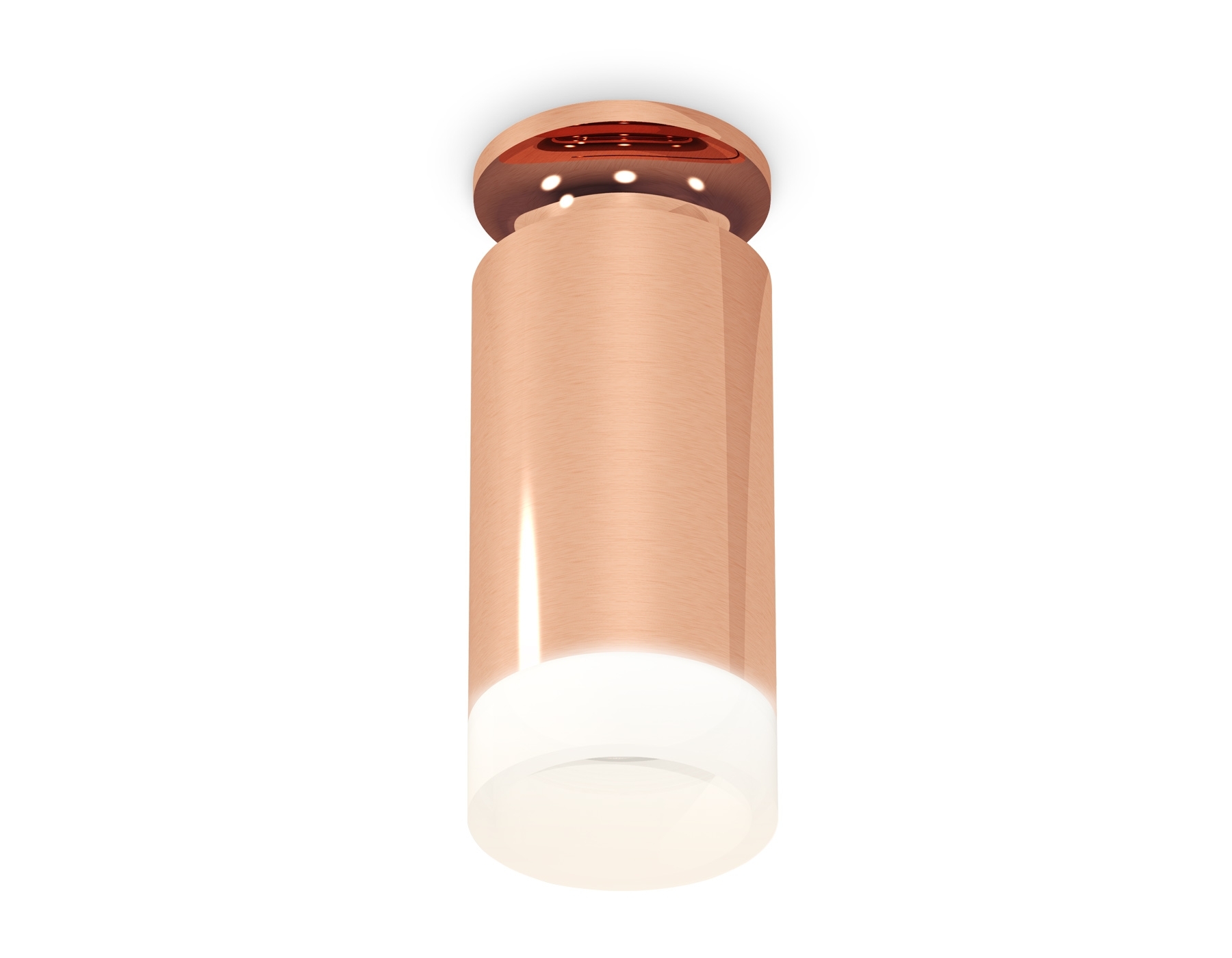 Светильник Ambrella Light XS6326082 PPG/FR золото розовое полированное/белый матовый MR16 GU5.3 (N6906, C6326, N6248)
