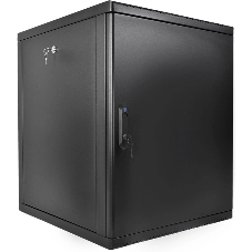 Шкаф телекоммуникационный ЦМО настенный разборный 15U (600 x 520) съемные стенки, дверь металл, черный (ШРН-М-15.500.1-9005)