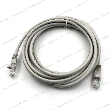 Патч-корд Buro UTP cat.5e 5м серый RJ-45 (m)-RJ-45 (m)