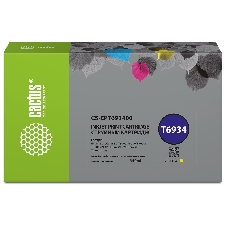 Картридж струйный Cactus CS-EPT693400 (T6934) желтый (350 мл) для Epson SureColor SC-T3000/T3070/T3200/T5000/5200 Картридж струйный Cactus CS-EPT693400 (T6934) желтый (350 мл) для Epson SureColor SC-T3000/T3070/T3200/T5000/5200