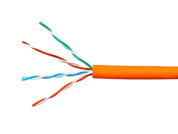 Кабель Cablexpert UPC-5051E-LSZH-4-CU/100 indoor, UTP-LSZH 4x2x0.51, медный, кат.5e, однож., 100м, box, оранжевый