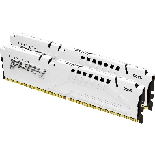 Оперативная память Kingston Fury Beast, DDR5, 32GB (2x16GB), 5200MHz, CL40, DIMM, с радиаторами, белый