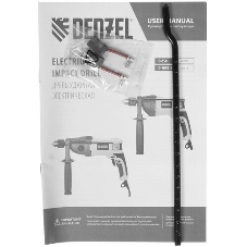 Дрель ударная Denzel IDD-850, 850 Вт, 0-2800 об/мин, 44800 уд/мин