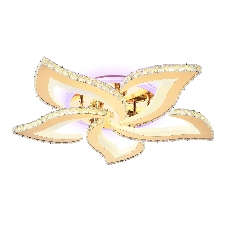 Потолочный светодиодный светильник Ambrella light FA1724/5 GD золото 3000K/4200K/6400K 113W 630*600*100 (ПДУ РАДИО 2.4G)