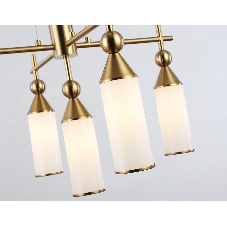 Люстра Ambrella light LH55276/5 BS/FR латунь/белый матовый E14*5 max 40W D520*1390