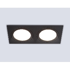 Светильник Ambrella light TN6615/2 BK черный IP44 GX53/2 max 15W 215*110*24