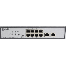 Коммутатор неуправляемый PoE ORIGO Unmanaged Switch 8x1000Base-T PoE, 2x1000Base-T, PoE Budget 120W, Long-range PoE up to 250m, 19