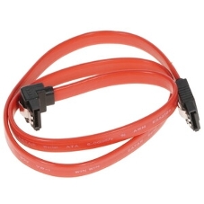 Кабель Vention SATA 3 M/SATA 3 M угол 90 с защелками, красный - 0.5 м KDDRD