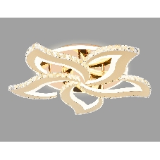 Потолочный светодиодный светильник Ambrella light FA1724/5 GD золото 3000K/4200K/6400K 113W 630*600*100 (ПДУ РАДИО 2.4G)