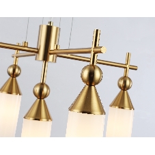 Люстра Ambrella light LH55276/5 BS/FR латунь/белый матовый E14*5 max 40W D520*1390