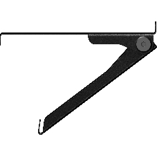 Кронштейн универсальный Holder SBS-101-B черный макс.3кг настенный