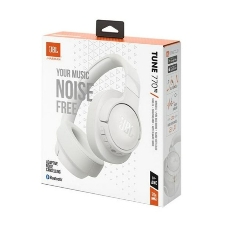 Беспроводные/проводные наушники JBL Tune 770NC белый, полноразмерные, Bluetooth + проводной, активное шумоподавление, до 70 ч