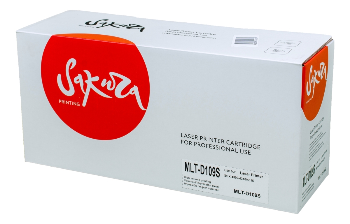 Картридж лазерный Sakura MLTD109S для Samsung SCX-4300/4310/4315, черный, 2000 к.