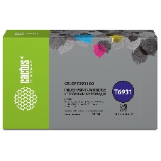 Картридж струйный Cactus CS-EPT693100 (T6931) черный (350 мл) для Epson SureColor SC-T3000/T3070/T3200/T5000/5200