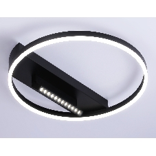 Светильник Ambrella light FL51458/1+1 BK черный 60W 3000K-6400K+4200K D500*110 (ПДУ РАДИО 2.4G)