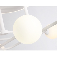 Потолочный светодиодный светильник Ambrella light FL66229/6 WH белый 48W 3000K-6400K+G9/4 880*880*240 (ПДУ ИК)