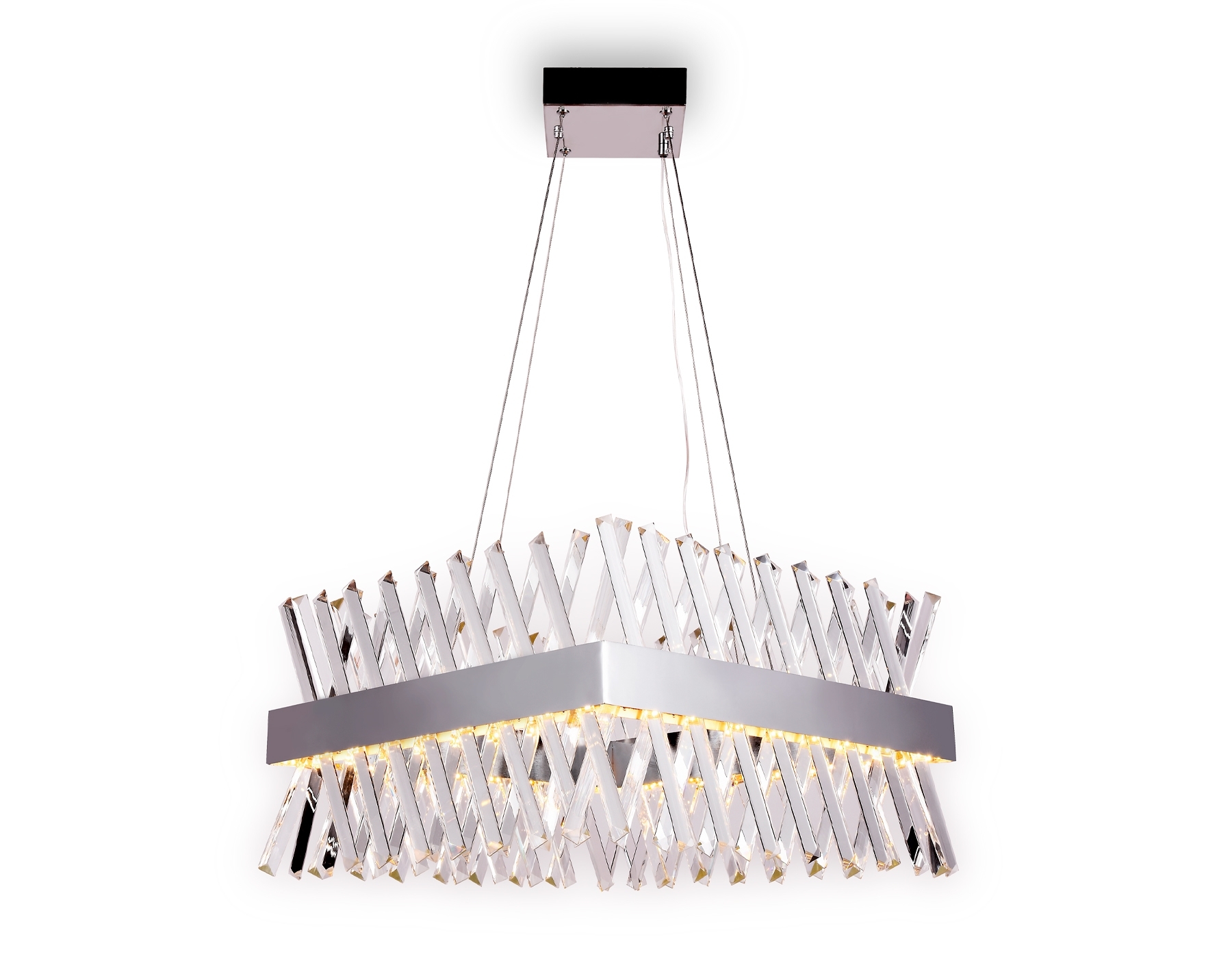 Светильник Ambrella light TR5315 CH/CL хром/прозрачный 144W 500*500*750 (Без ПДУ)
