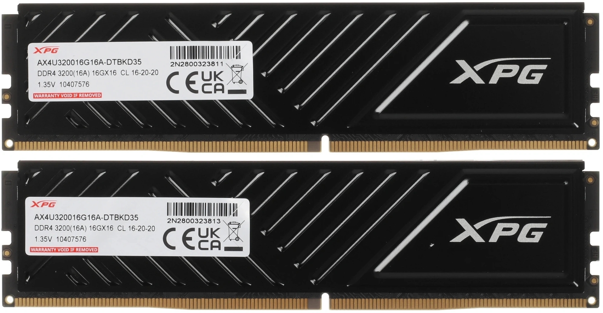 Оперативная память DIMM DDR4-3200 32Gb (16Gbx2) AX4U320016G16A-DTbKD35 ADATA