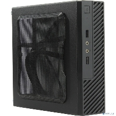 Компьютерный корпус Slim Case Powerman ME100S-BK front fan 4cm, 120W adapter, Mini ITX, VESA