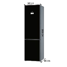 Холодильник Bosch KGN39LB30U черный двухкамерный 290/110л морозилка снизу, No Frost