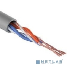 Кабель витая пара Rexant U/UTP, категория 6, ZH нг(А)-HF, 4PR, 23AWG, внутренний, серый, 305 м