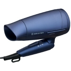 Фен BRAYER BR3020 синий, 1600 Вт, компактный