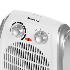 Тепловентилятор Maxwell MW-3458 (W), белый, 1000/2000 Вт, 20 м2, термостат
