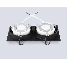 Светильник Ambrella light TN6615/2 BK черный IP44 GX53/2 max 15W 215*110*24