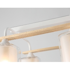 Светильник Ambrella light TR3033246/4 WH/WD белый/дерево E27/4 max 60W 340*340*245