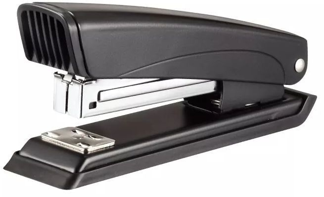 Степлер Kw-Trio 055C4BLACK 24/6 26/6 (20 листов) встроенный антистеплер черный 100 скоб металл/пластик закрытый/открытый/прямой коробка