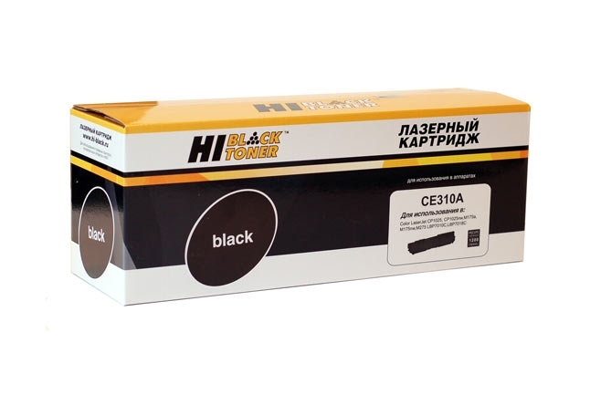 Расходные материалы Hi-Black CE310A Картридж Hi-Black для HP CLJ CP1025/CP1025nw/Canon LBP-7010C/7018C, Bk 1.2K с чипом      