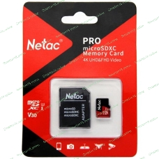 Флеш карта MicroSD card Netac P500 Extreme Pro 512Gb, retail version w/SD adapter