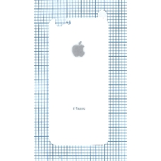 Защитное заднее стекло для iPhone 6/6S белый Защитное заднее стекло для iPhone 6/6S белый