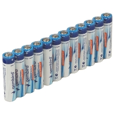 Батарейки солевые Gembird GB-R03P-12F, тип AAA, 12шт, пленка