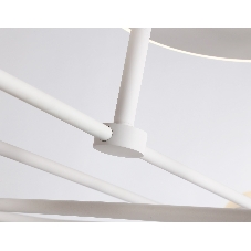 Потолочный светодиодный светильник Ambrella light FL66229/6 WH белый 48W 3000K-6400K+G9/4 880*880*240 (ПДУ ИК)