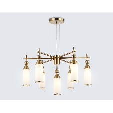 Люстра Ambrella light LH55278/7 BS/FR латунь/белый матовый E14*7 max 40W D640*1390