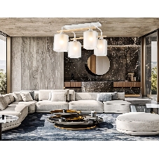 Светильник Ambrella light TR3033246/4 WH/WD белый/дерево E27/4 max 60W 340*340*245