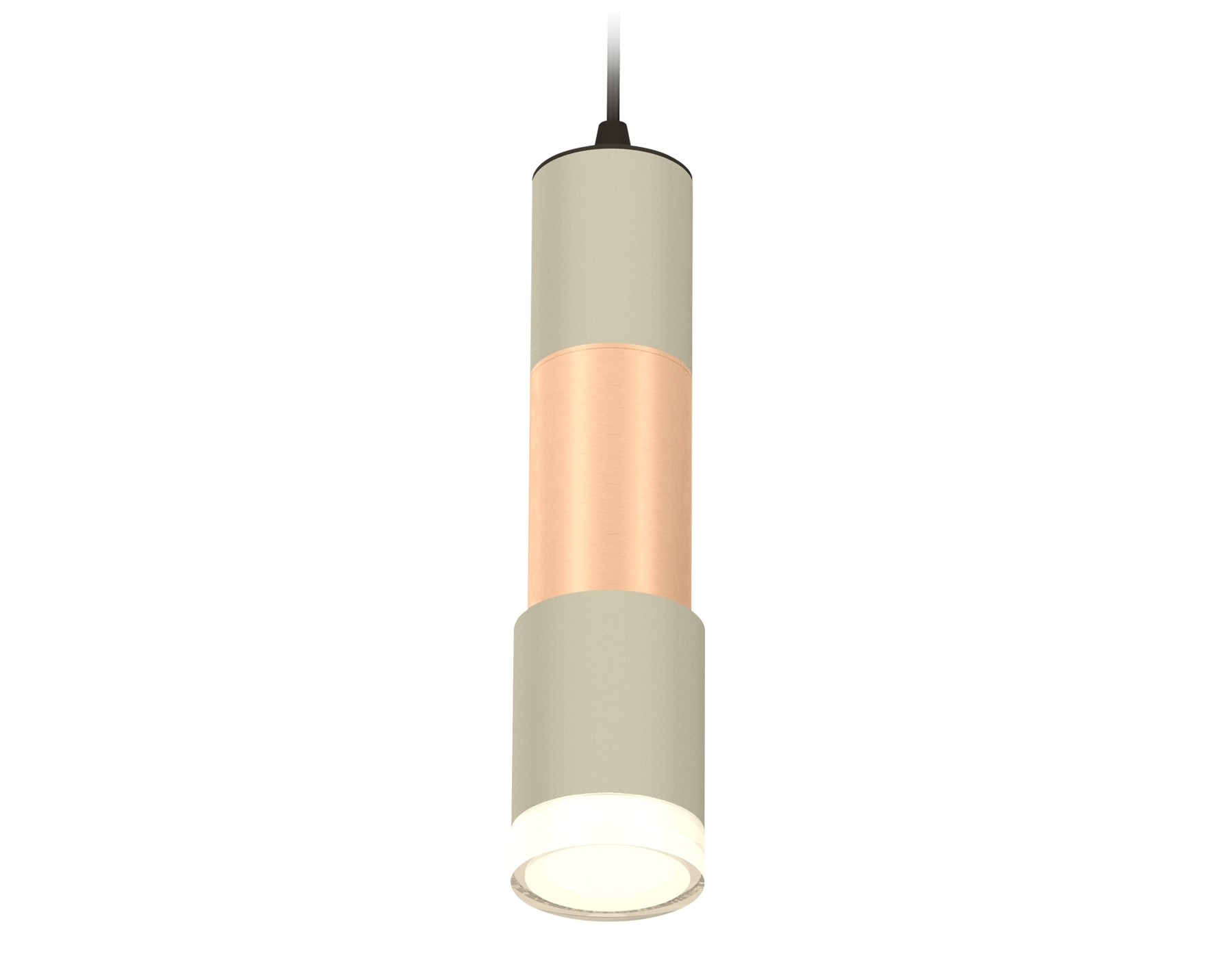 Светильник Ambrella Light XP7423062 SGR/PPG/CL серый песок/золото розовое полированное/прозрачный MR16 GU5.3