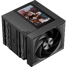 Кулер для процессора PCCooler RZ820 Display BK (290W, 4-pin PWM, LED, 169mm, Al/Cu, 8x6mm, 1x140mm + 1x150mm, 71.9/78.7CFM, 27.1/35.8dBA, 1500/2500RPM, S: 1851/1700/1200/115X/20XX, AM5/AM4, black)