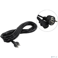 Кабель питания ExeGate Power PC-10P (Евровилка Schuko->С13) VDE-250V-3*1.0-CU, 10A, черный, 10м