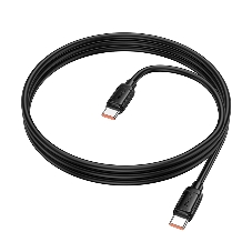 Кабель USB2.0 Hoco Type-C/Type-C, 5A, 240Вт, X115, 1м, черный, коробка