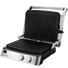 Гриль-пресс электрический BRAYER BR2007, 2000 Вт, съем.пласт 29x23 см, рег.расст,макс.темпер 240 С