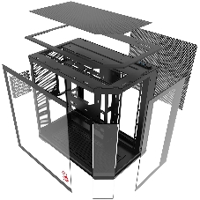 Компьютерный корпус Bloody BD-CC109 черный без БП ATX 10x120мм 2xUSB3.0 audio