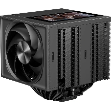 Кулер для процессора PCCooler RZ820 Display BK (290W, 4-pin PWM, LED, 169mm, Al/Cu, 8x6mm, 1x140mm + 1x150mm, 71.9/78.7CFM, 27.1/35.8dBA, 1500/2500RPM, S: 1851/1700/1200/115X/20XX, AM5/AM4, black)