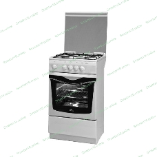 Плита газовая De Luxe 5040.37Г (КР) белый, конфорок 4 шт, духовка 43 л, 50 см x 85 см x 50 см